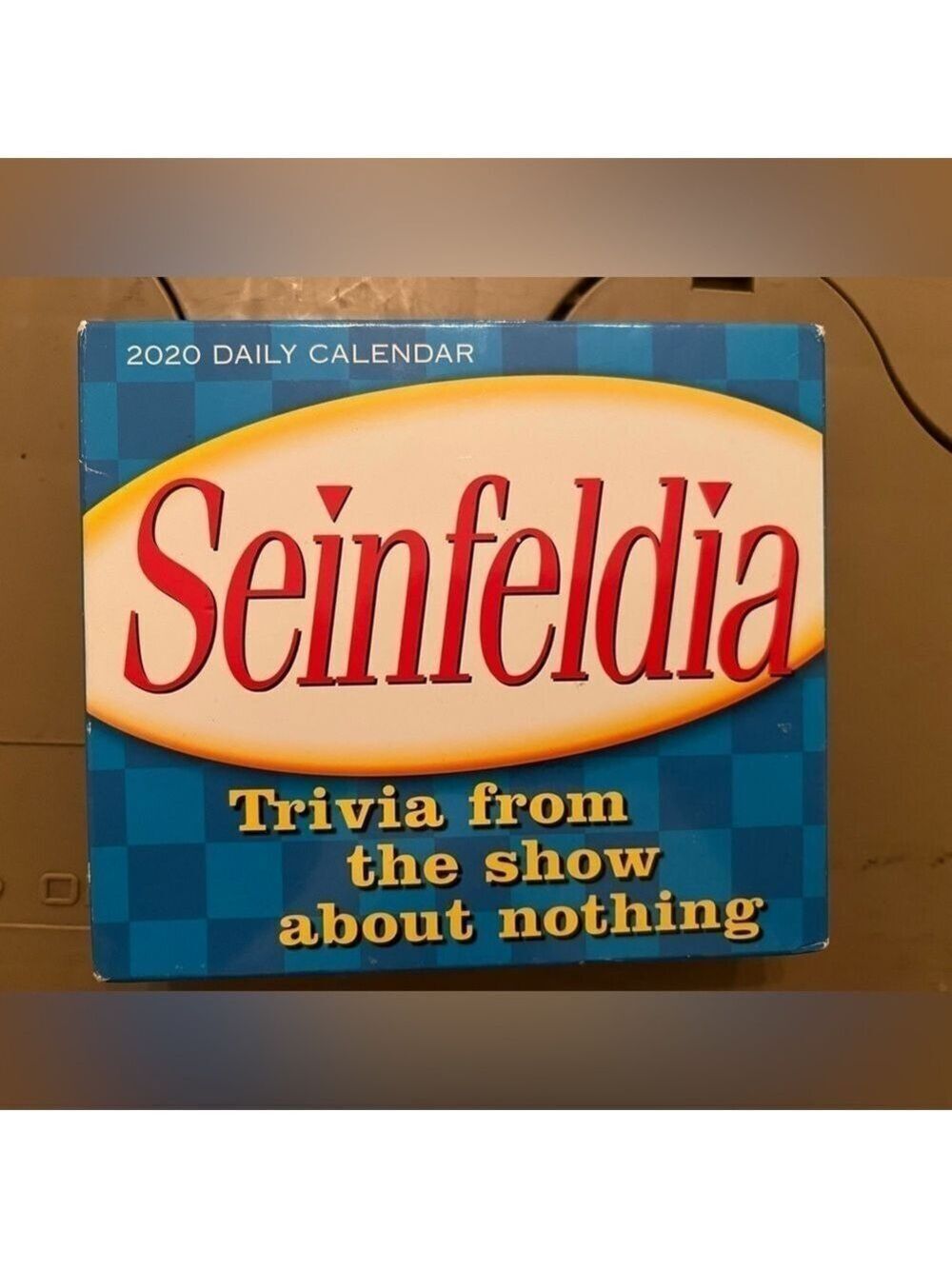 2020 Seinfeldia Daily Desk Calendar w/ built In easel. Sellers Publishing.